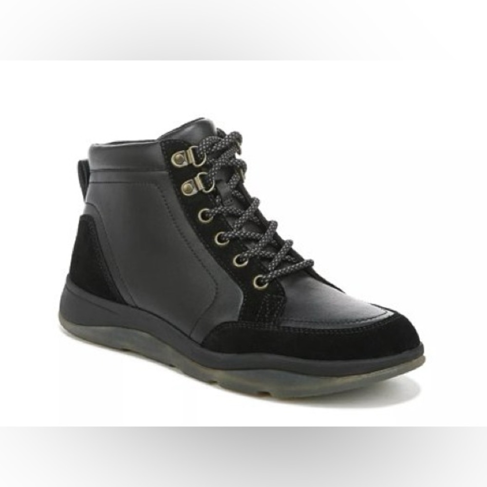 Vionic | VGUC Whitley Black Ankle Boots High Top Biker Bootie Rubber Sole, 6